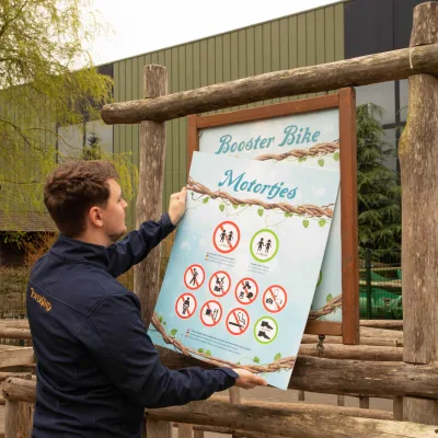 Wachtrijbord Booster Bike