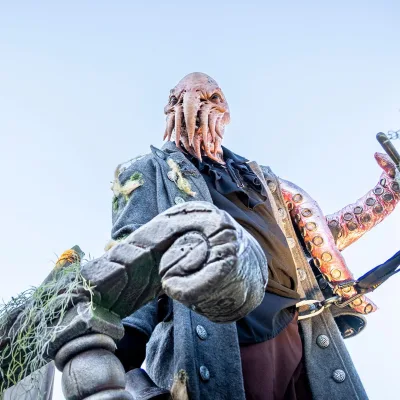 Halloween shadows of the sea