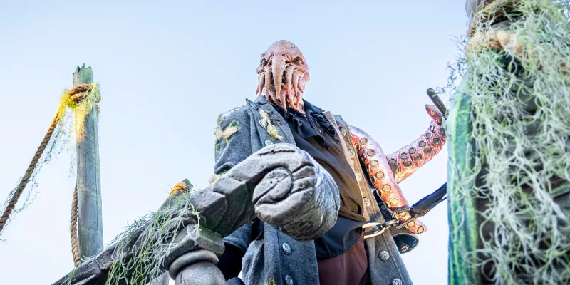 Halloween shadows of the sea